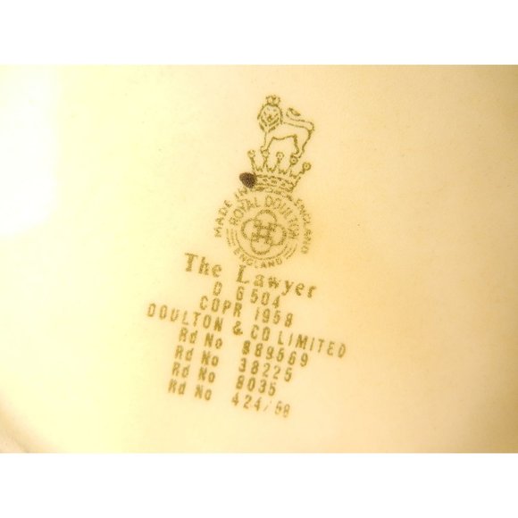 Vintage Toby mini mug  1958 The Lawyer - Picture 5 of 11